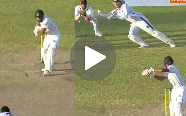 [Watch] Joshua Da Silva's Flying Catch For The Ages Stuns Mehidy Hasan Miraz In WI vs BAN Test